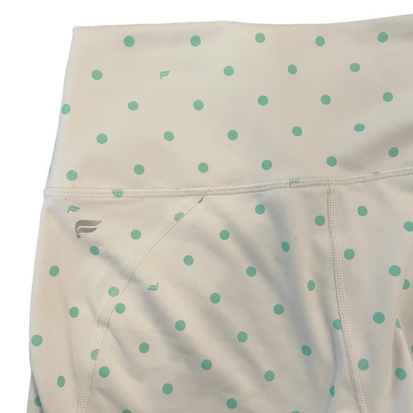 Fabletics High-Waisted Polka Dot PowerHold 9" Biker Shorts, Size XS - Picture 9 of 9